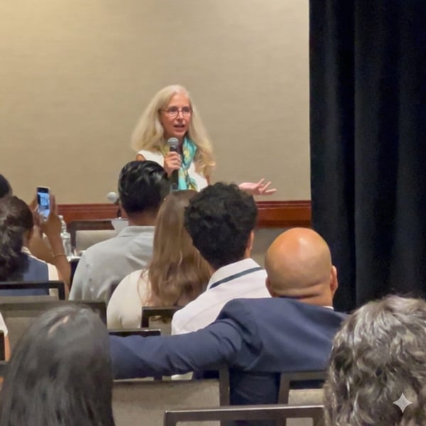 Barbara Coward - Speaking to Group